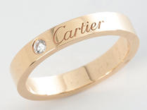 Cartier(カルティエ） K18PG　エングレーブド ダイヤモンドリング