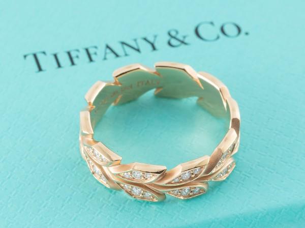 Tiffany&Co.(ティファニー)750PGヴァインバンドリングダイヤモンド