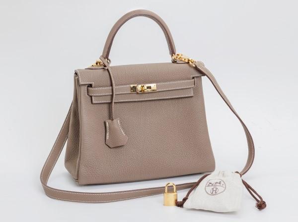 HERMES(エルメス)ケリー25cm 内縫 トゴ エトゥープ