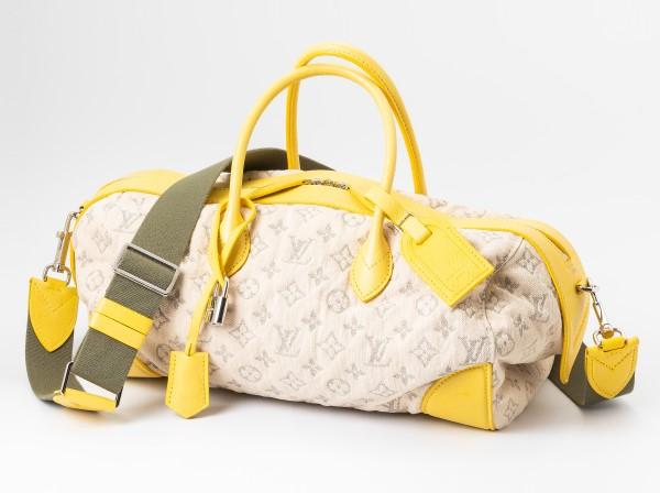 LOUIS VUITTON(ルイ・ヴィトン) M40709 モノグラム・デニム スピーディ ラウンド ジョーヌ