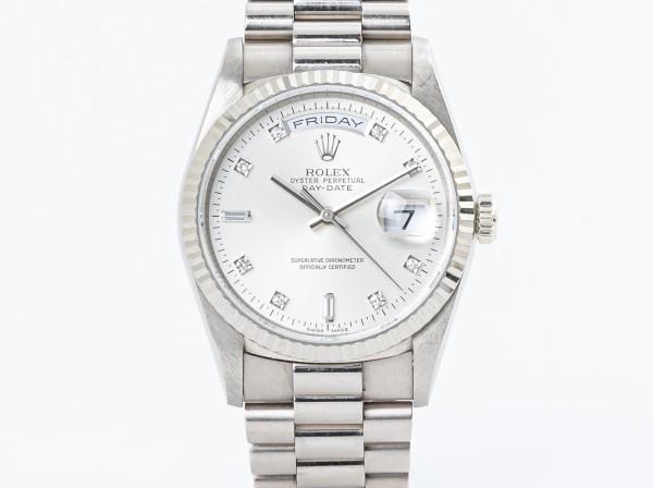 ROLEX (ロレックス)デイデイト 18239A WG/AT/シルバー文字盤