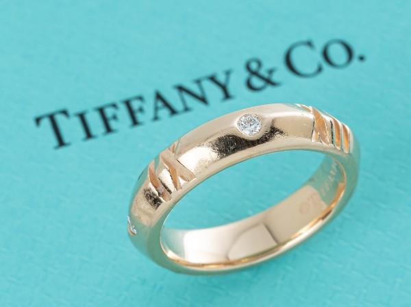 Tiffany & Co. (ティファニー) 750PG アトラス X クローズド ナローリング 