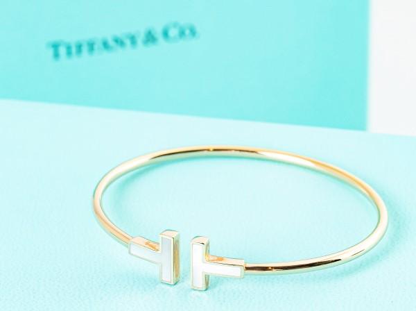 Tiffany & Co. (ティファニー) 750PG ブレスレット Tワイヤー