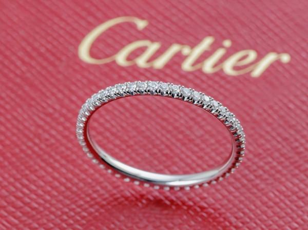 Cartier(カルティエ)K18WG リング エタンセル ダイヤモンド ウェディングリング/フルエタニティ/CRB4210451