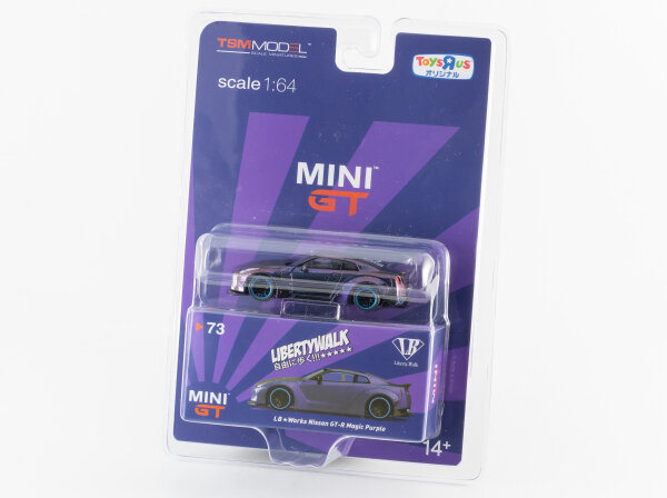 TSM MODEL(TSMモデル) ミニカートイザらス限定 MINI GT LB★Works Nissan GT-R Magic Purple