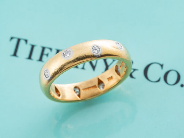 Tiffany & Co. (ティファニー) 750YG×PT950 ドッツリング
