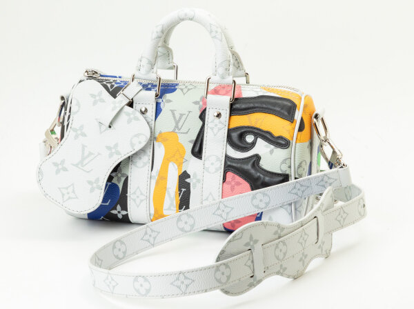 LOUIS VUITTON(ルイ・ヴィトン)キーポル・バンドリエール 25 M46701 モノグラム LV ポートレート