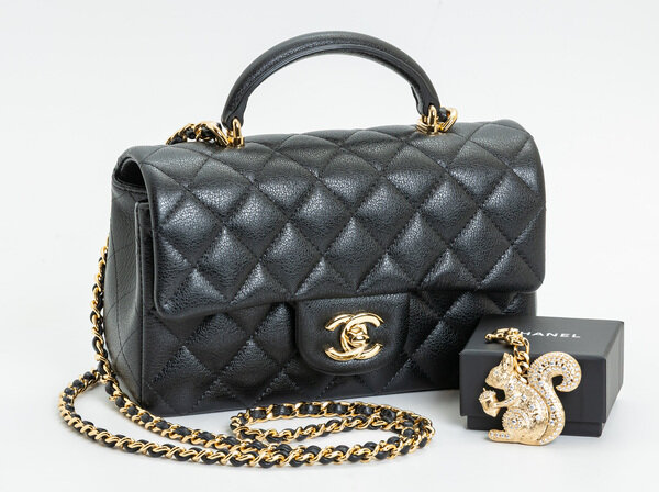 CHANEL (シャネル) トップハンドル ミニフラップバッグ AS2431 B24667 94305