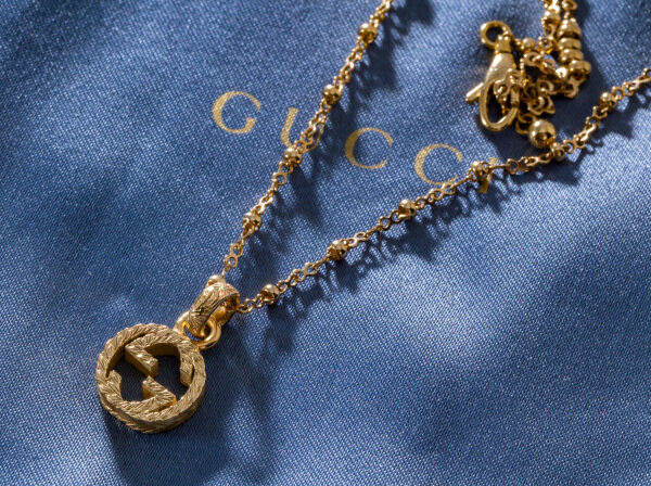 GUCCI (グッチ)750YG インターロッキングG ネックレス 603619
