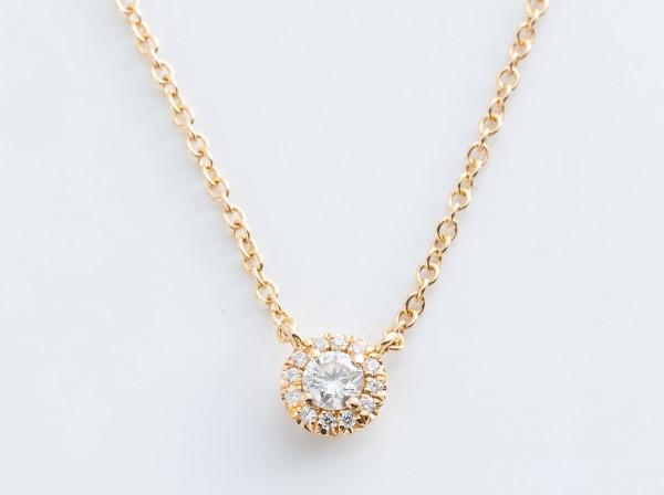 Tiffany & Co. (ティファニー) K18YGネックレス ソレスト ダイヤモンド